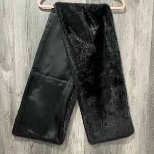 Elegant Black Faux Fur Scarf by Cejon